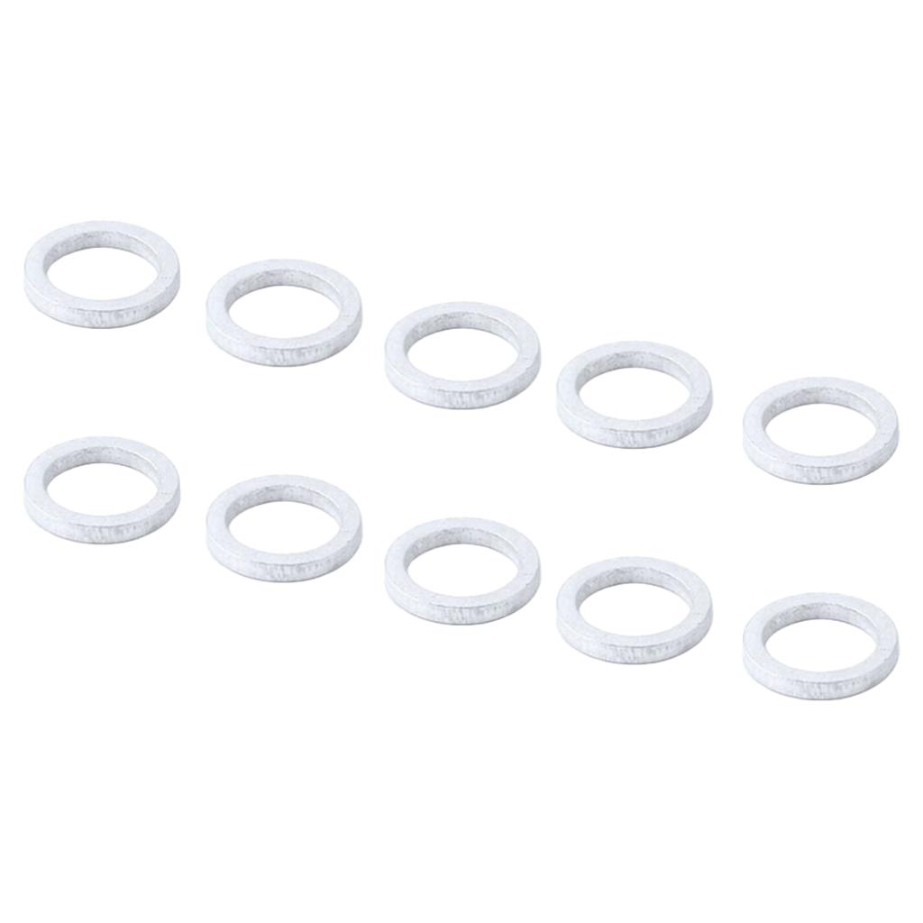 10Pcs Bicycle Headset Spacers,MTB Road Mountain Bike Stem Spacers Aluminum Alloy Bike Bicycle Handlebar Spacers Front Stem Fork Washer