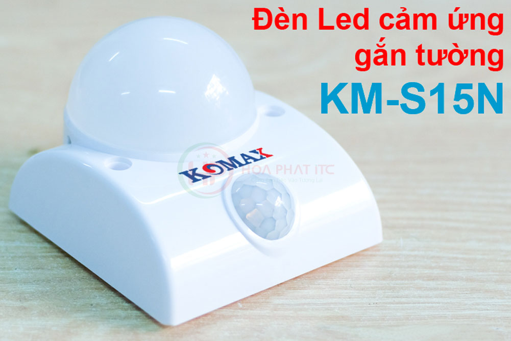 Đèn LED cảm ứng hồng ngoại Komax KM-S15N