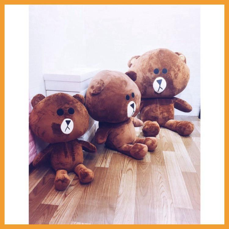 Gấu bông to brown quà tặng cỡ lớn size 95cm 1m1 1m5