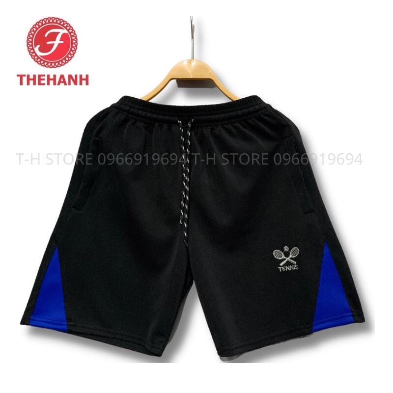 Quần cầu lông nam thể thao - quần đùi nam thể thao vải thun poly dày dặn TH STORE