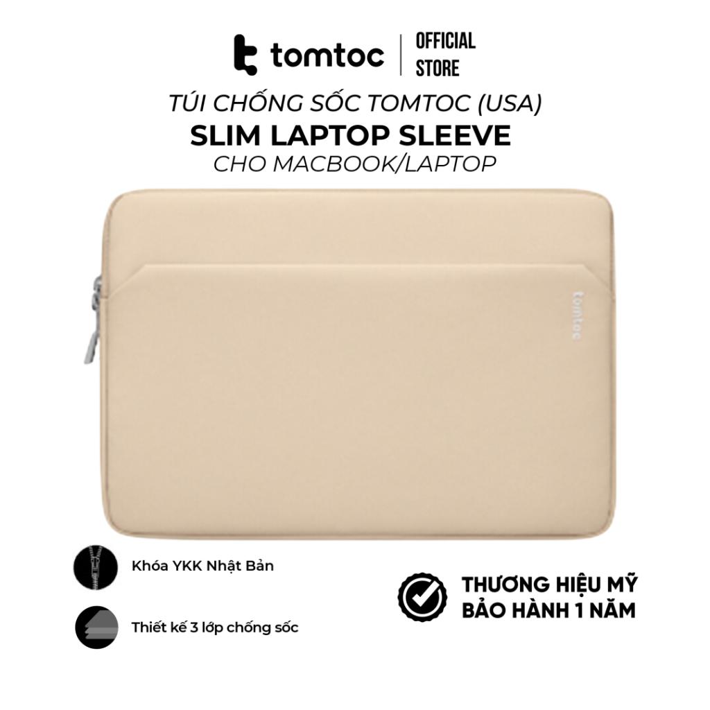 Túi Tomtoc (USA) Slim Laptop Sleeve cho Macbook Air/Pro 13 / Pro 14/ Air 15 M2/M1- Hàng chính hãƞg