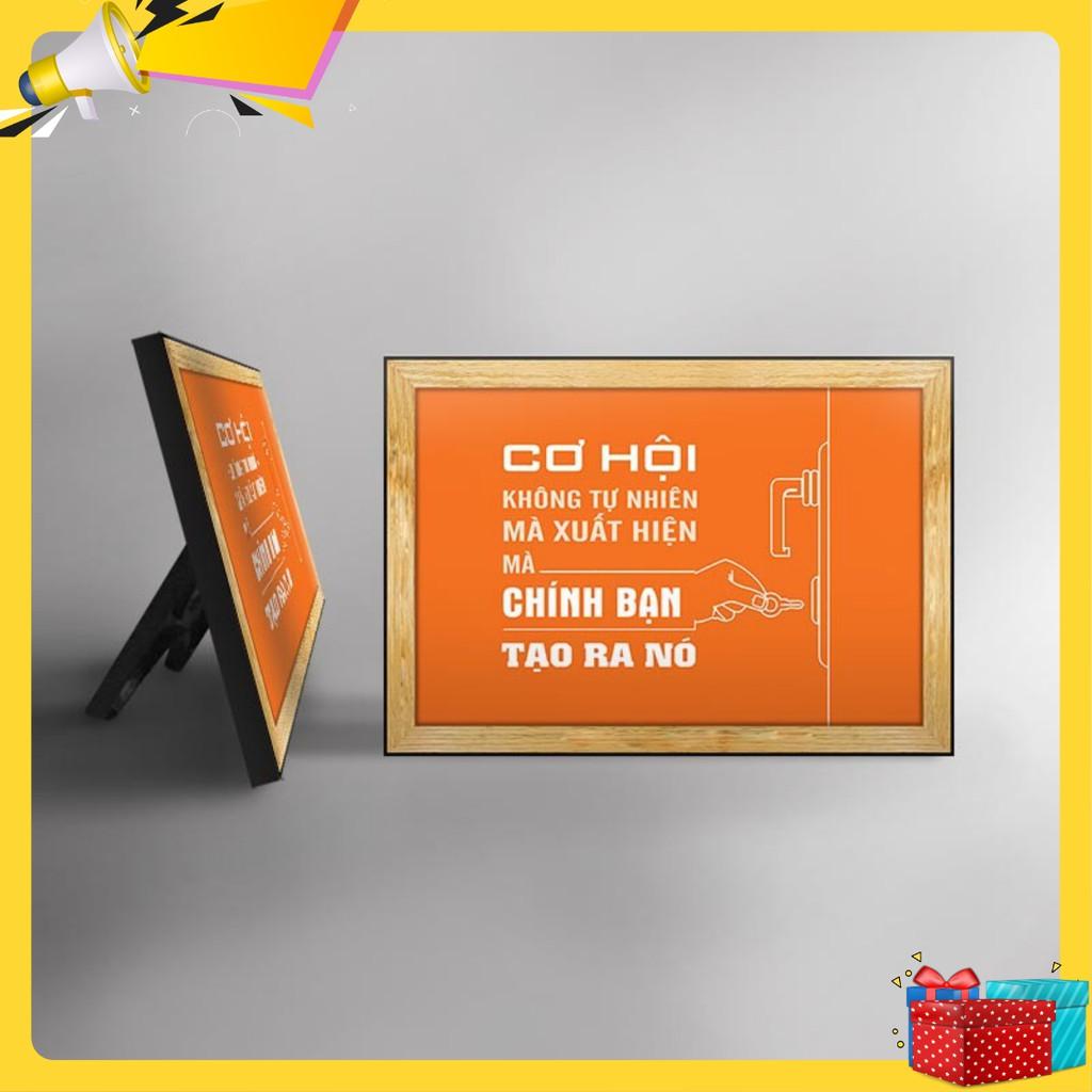 Tranh tạo động lực " Cơ hội - chính bạn tạo ra nó" WB130