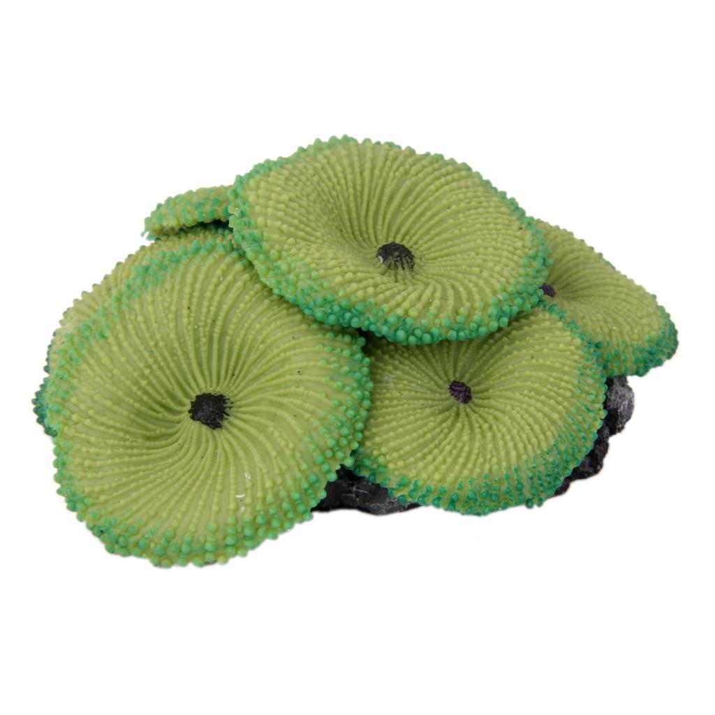 2 pcs Plastic Aquarium Decor Tank Decoration Ornament Coral Green,Red