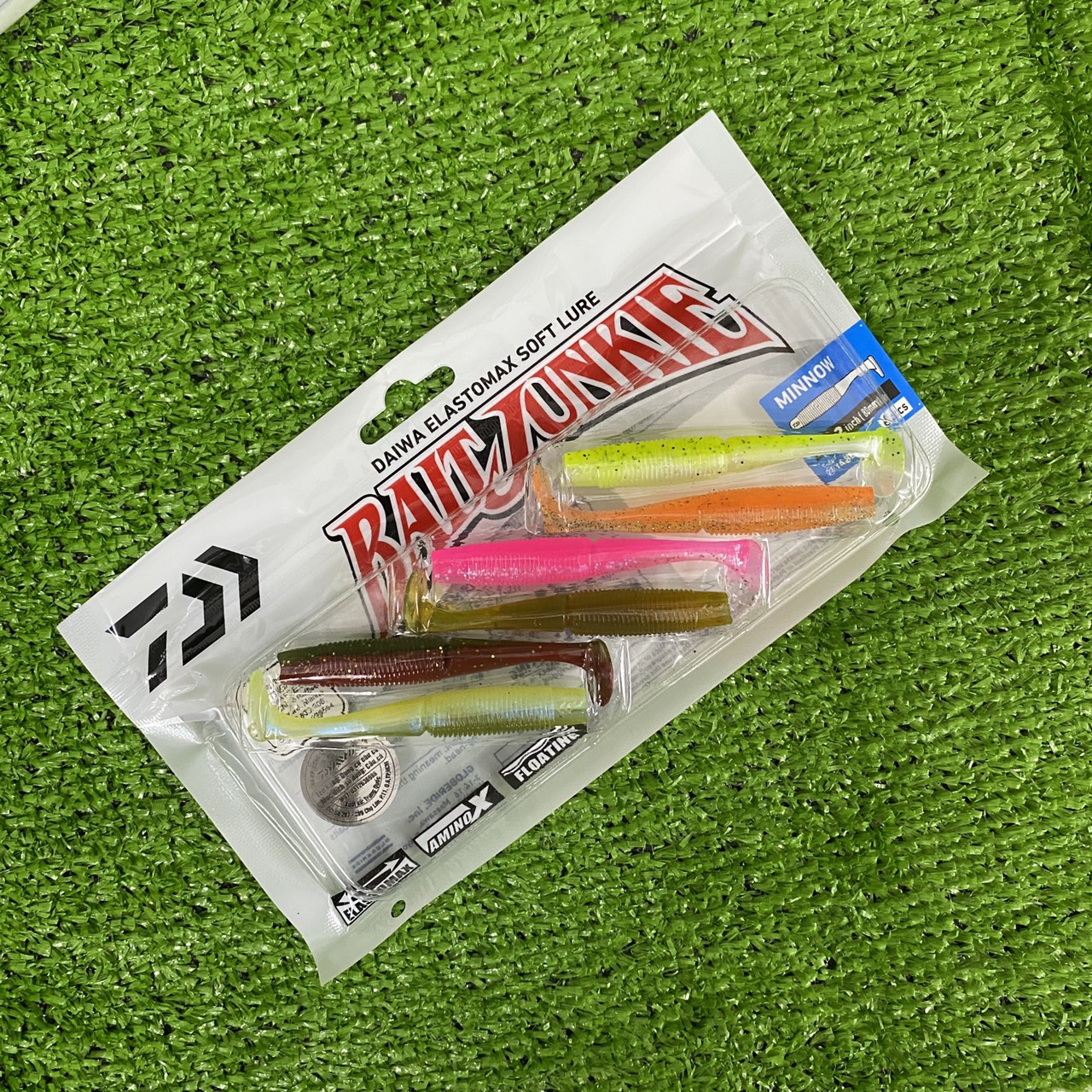 Combo 6 Con Mồi Mềm Daiwa Minnow Dài 80mm Dùng Câu Lure Cá Sông Biển