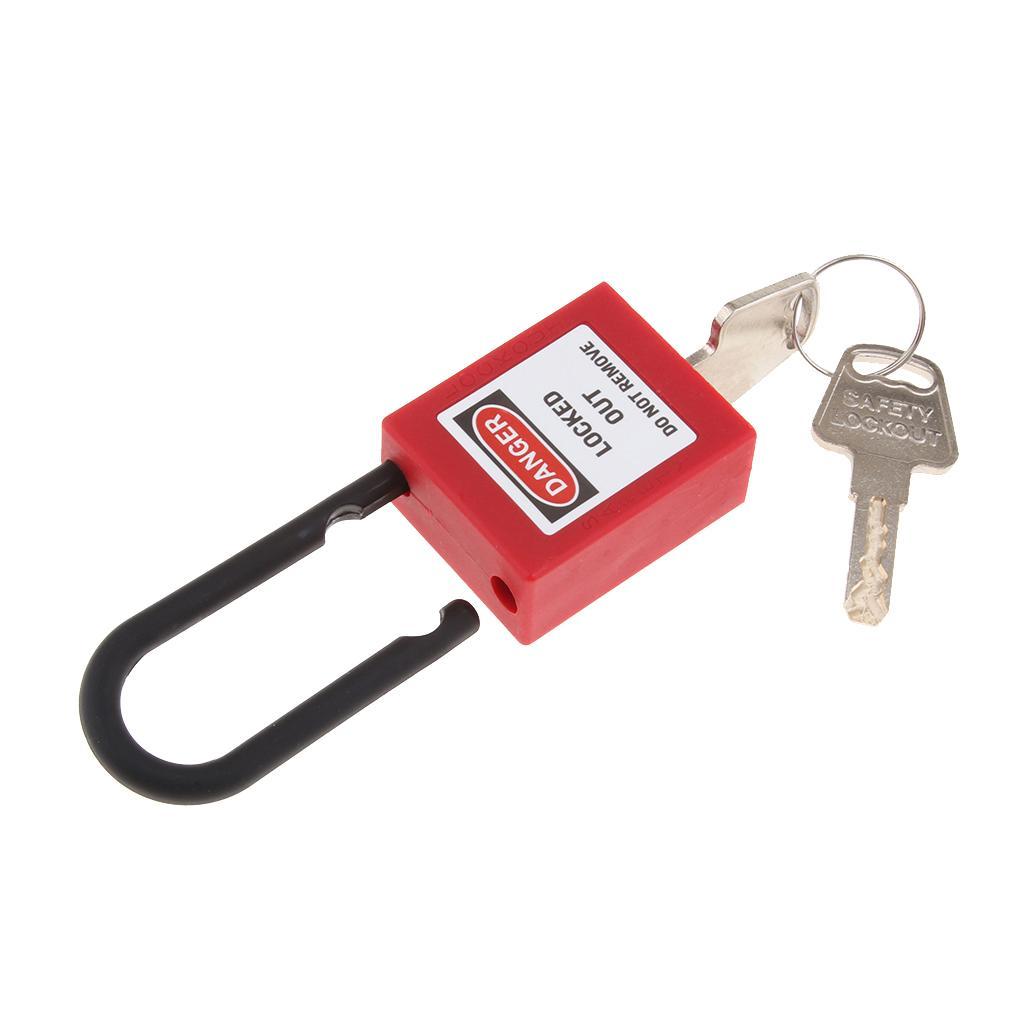2x Security Lock Padlock with Different PVC Stainless Steel Red