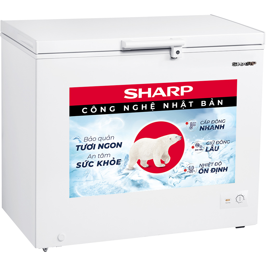 Tủ đông Sharp 251L FJ-C251V-WH - Chỉ giao HCM