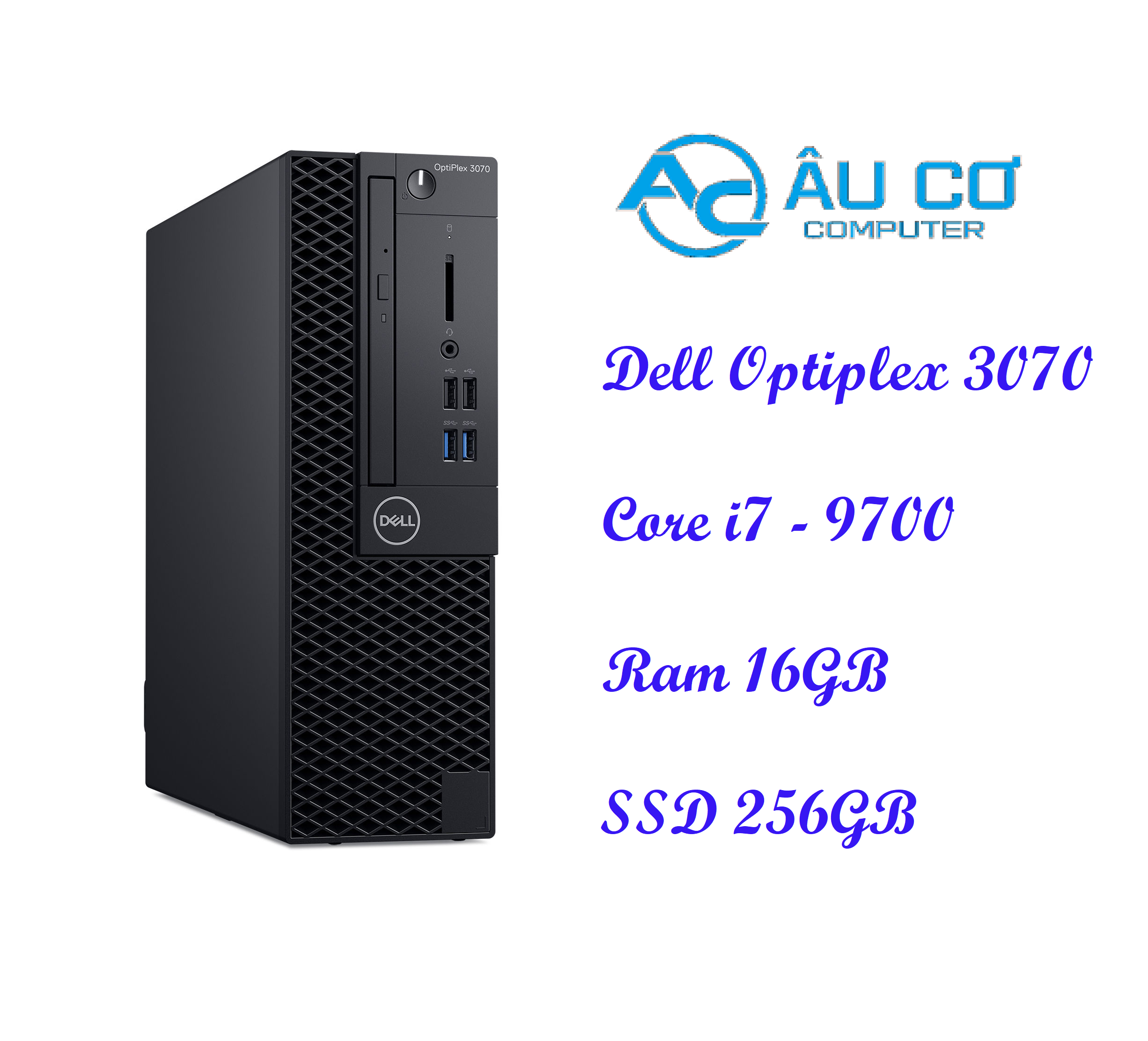 MÁY TÍNH DELL OPTIPLEX 3070 SFF, I7-9700, RAM4 16GB, SSD 256GB NVME - Bao hành 12 tháng - Hàng Chính Hãng