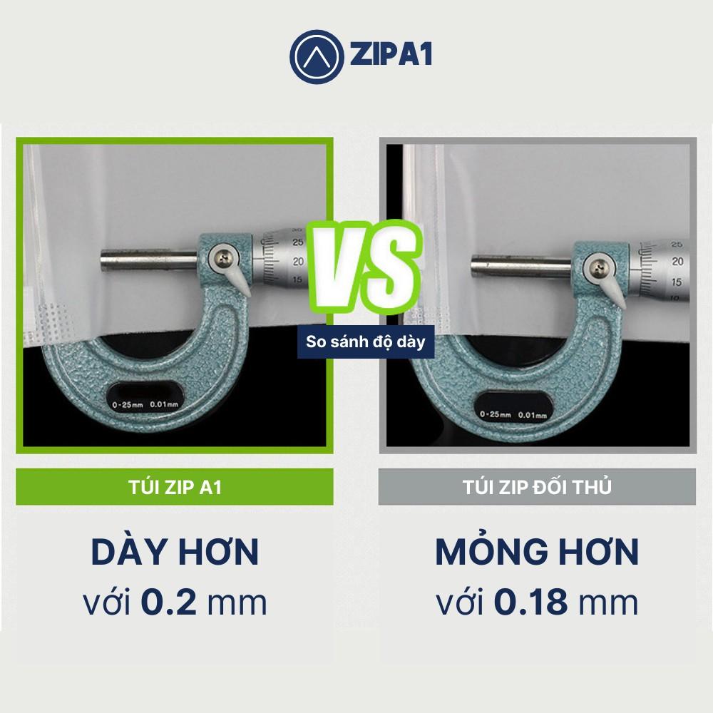 10 Túi zip lụa 2 MẶT NHÁM siêu đẹp, bền, siêu chống thấm, tiện lợi - Túi zipper A1005 - Zip A1