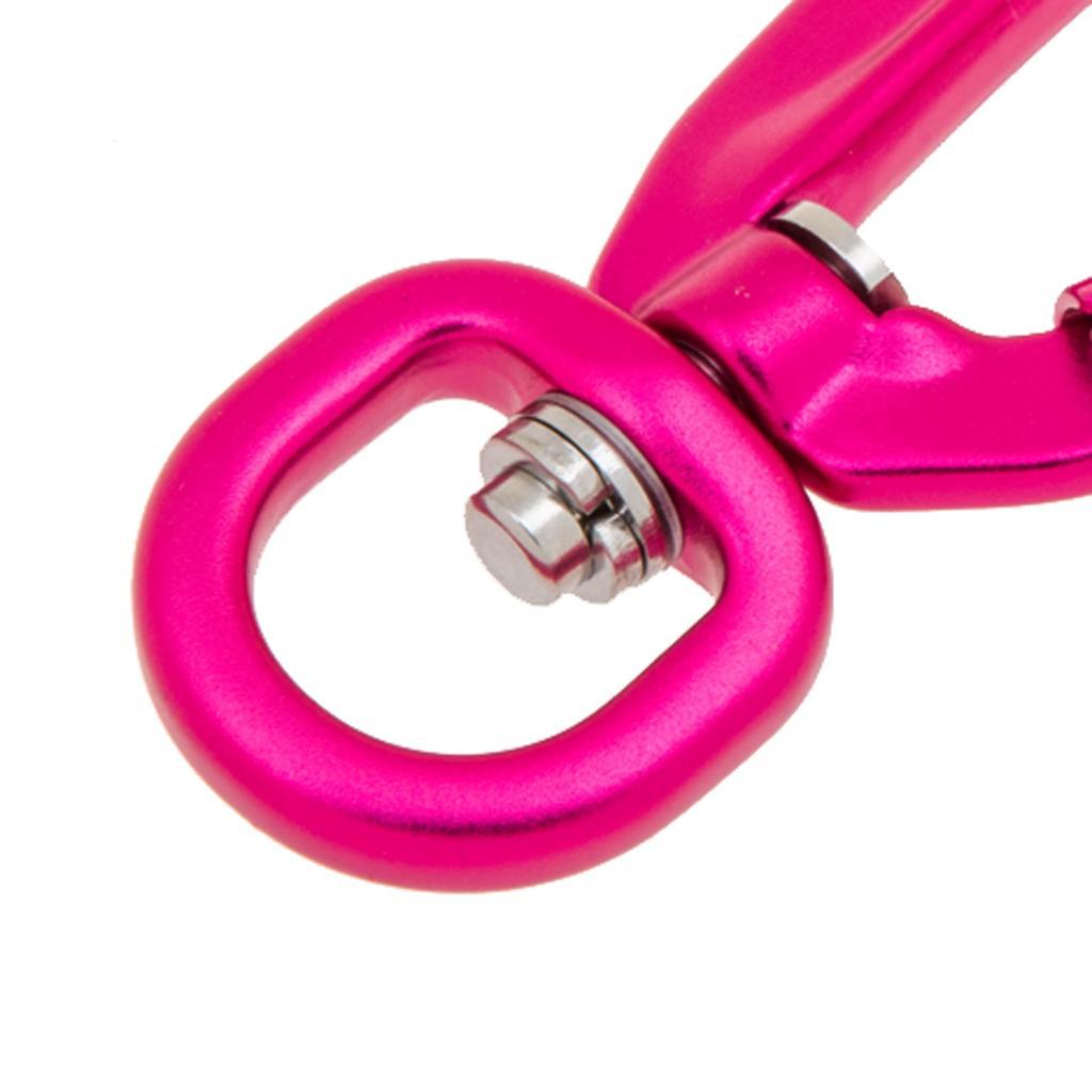 4x Carabiner D- Key Chain Clip Hook Outdoor Hiking Buckle W/ Rotating