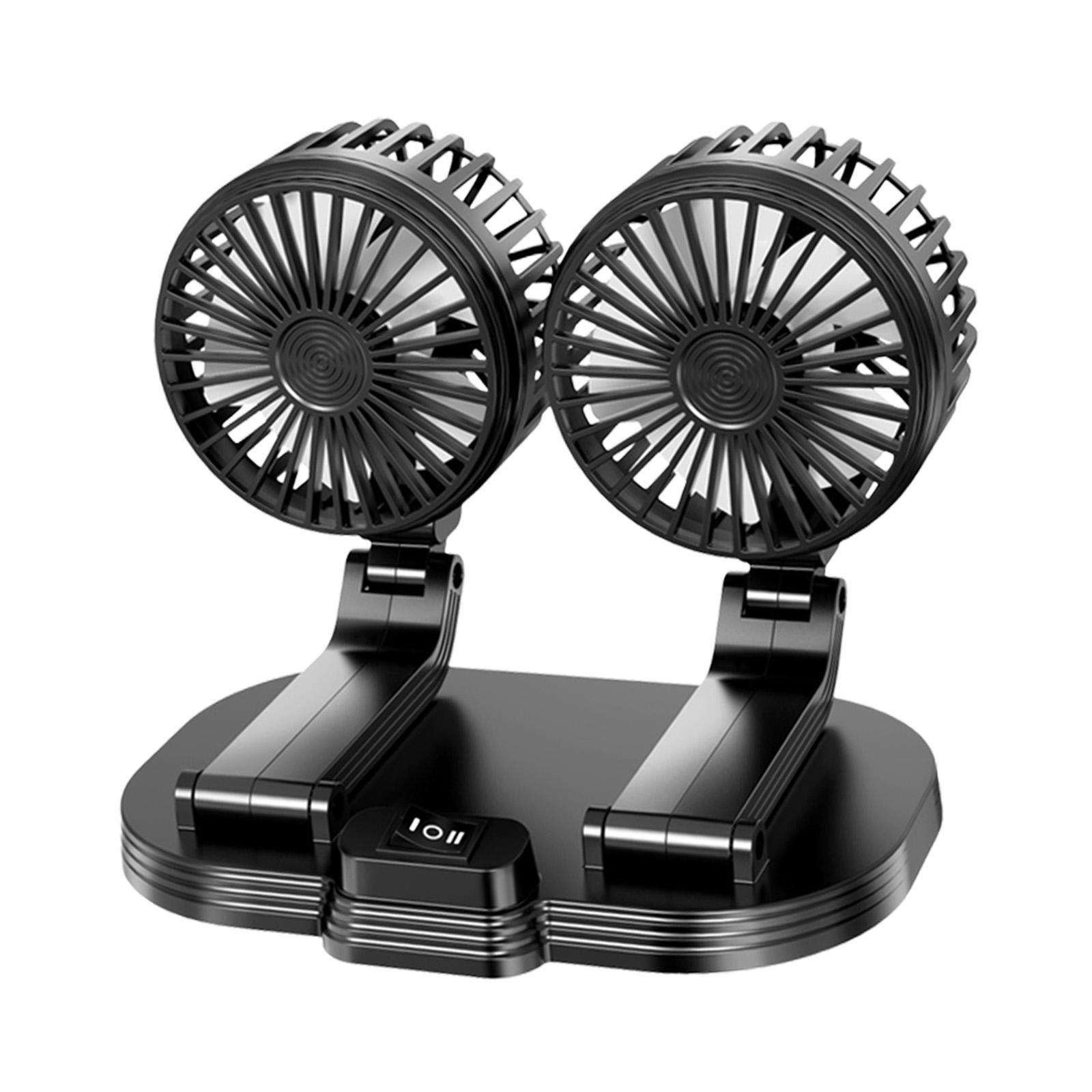 Car Fan Strong Wind Desk Fan Keep Air in and Cool Adjustable Multifunction Air Circulation Fan Auto Cooling Fan for Summer