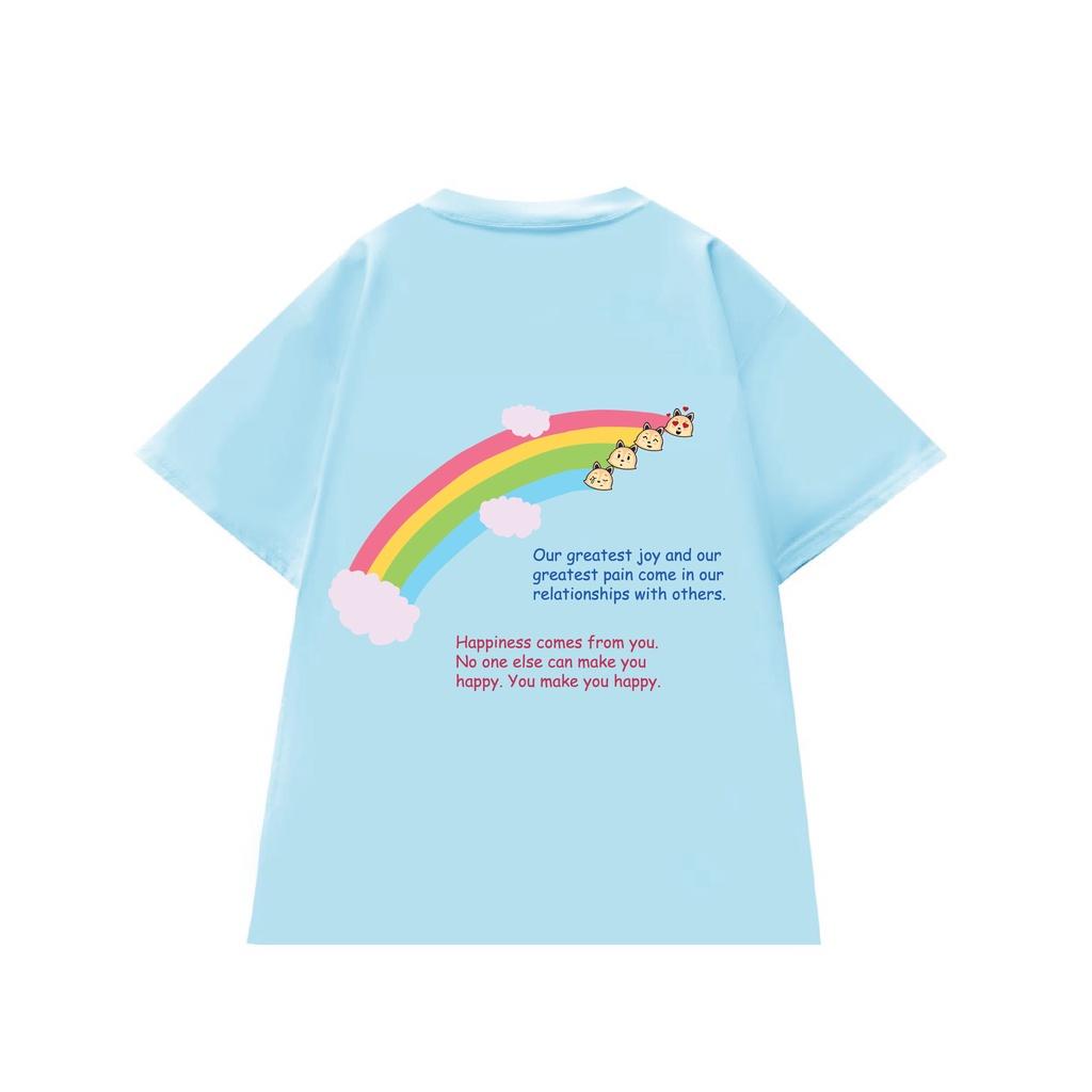 ÁO THUN TAY NGẮN NAM NỮ Outfit Cotton 4 Chiều