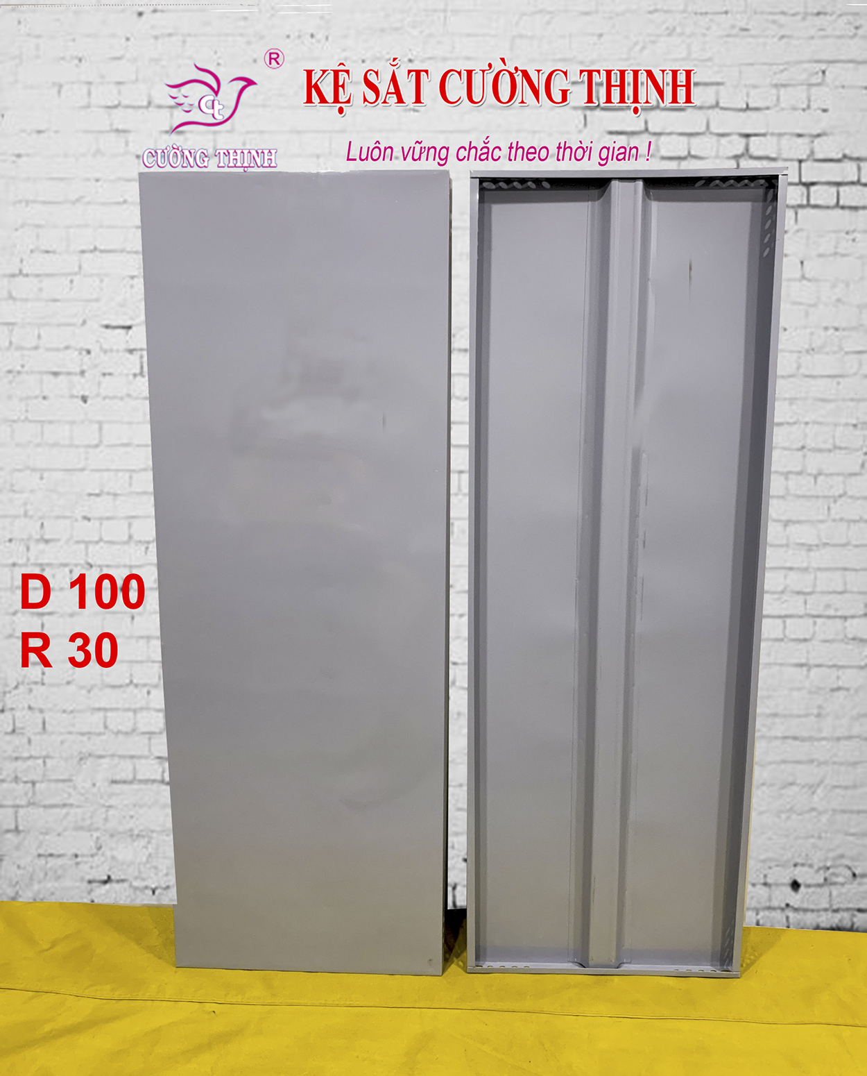 Kệ sắt Mini 4 Tầng | Cao 120cm x Dài 80cm x Rông 30cm