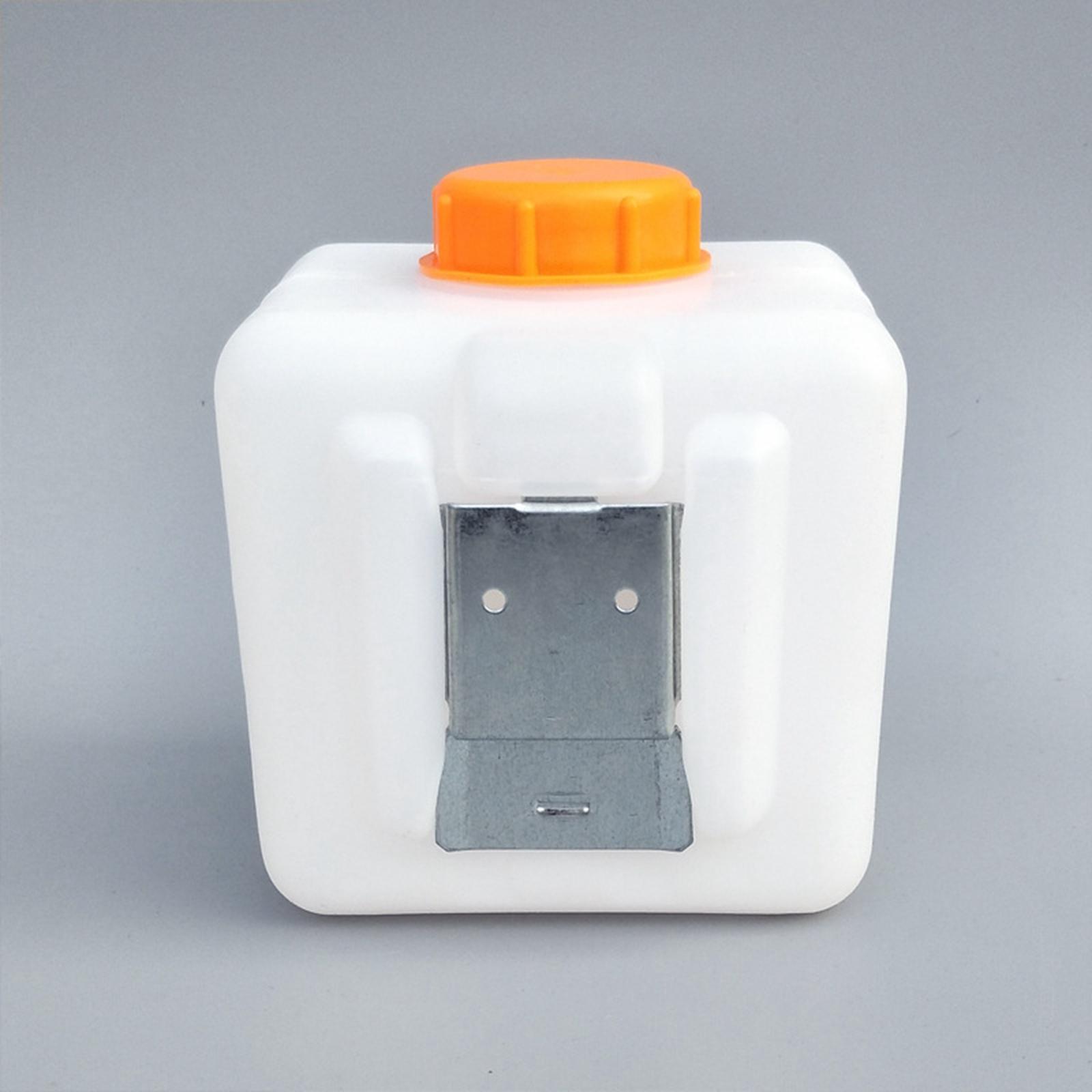 Diesel Fuel Tank Plastic Fuel Tank 2.5L with Oil Nozzle Adapter Metal Panel Screws Oil Gasoline Tank