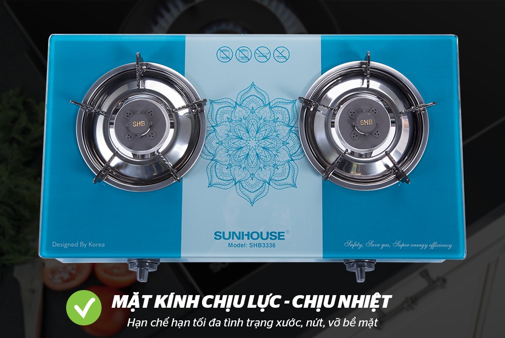 Bếp gas dương kính Sunhouse SHB3336 - Hàng Chính Hãng