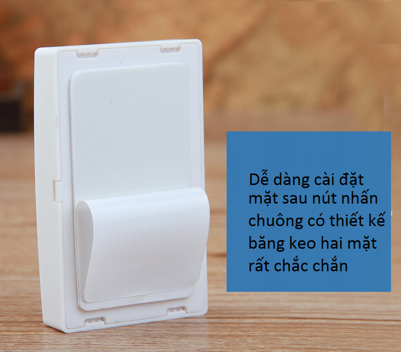 Chuông cửa cao cấp chống nước, chống bụi chuyên dùng nhà ở, cửa hàng, văn phòng M68 ( Tặng kèm 03 nút kẹp cao su đa năng ngẫu nhiên )