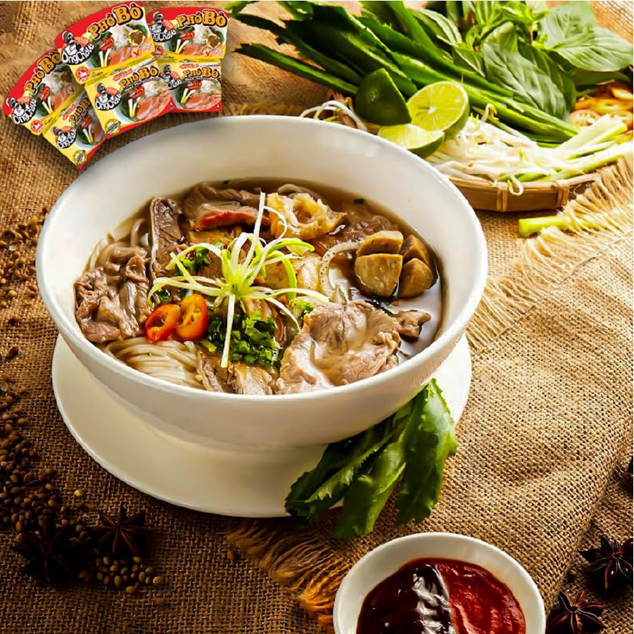 Lốc 12 Hộp Viên Gia Vị Phở Bò Ông Chà Và Gold 75g (Beef Pho Broth Cubes)