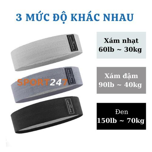 Dây kháng lực tập gym tập mông dây miniband LATEX đàn hồi tập gym đùi, chân, tay