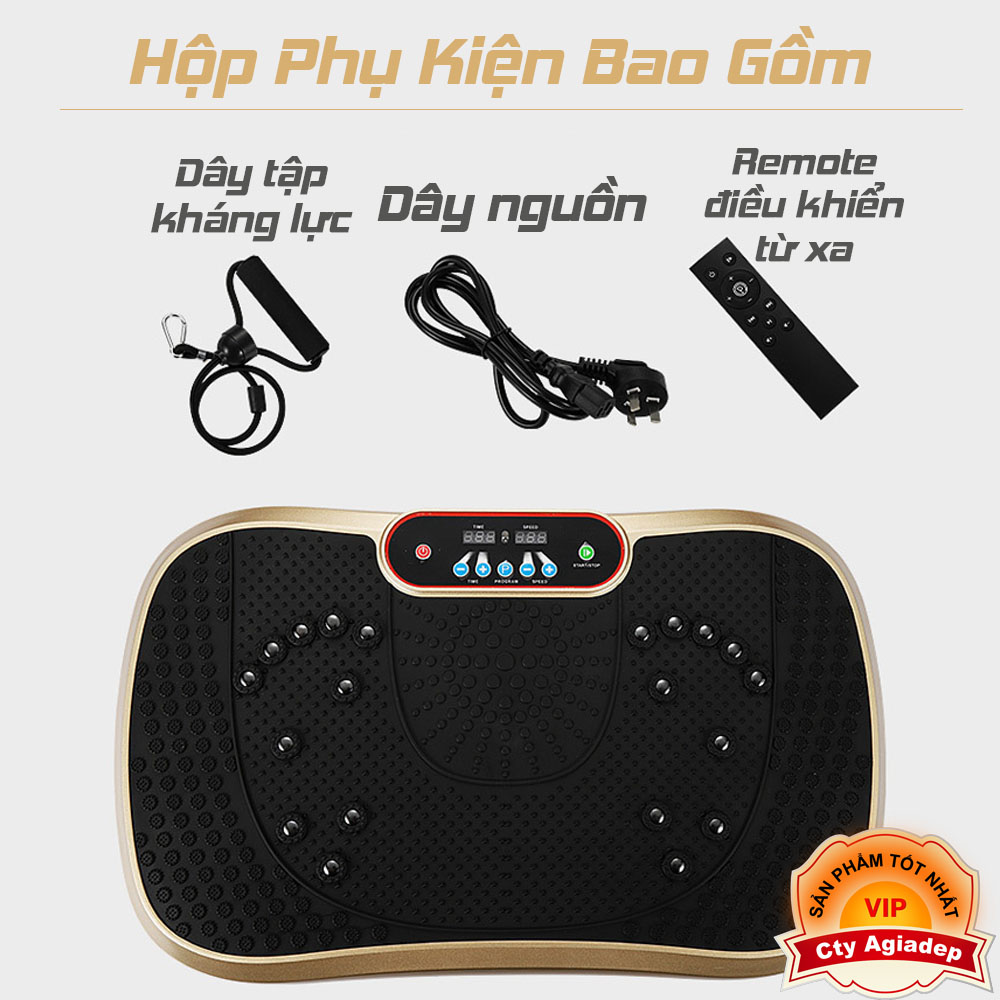 Máy Rung Massage Toàn Thân 99 Chế Độ Rung - Máy Tập Thể Dục Tại Nhà Thiết Bị Giảm Cân Hiệu Quả - Nhập Khẩu chính hãng