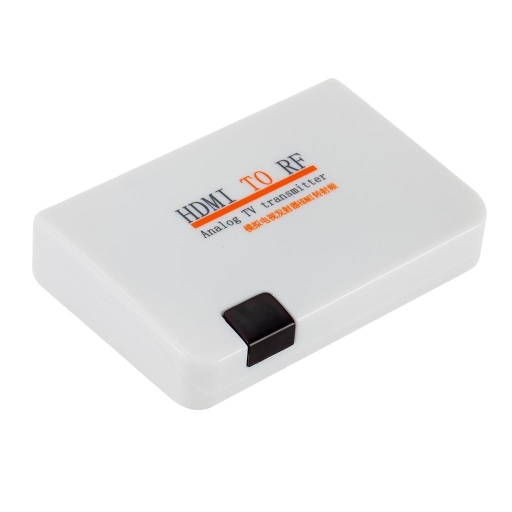 HDMI To RF Coaxial Converter Box With Remote Control White UK
