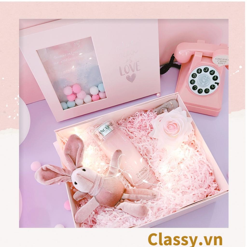 Hộp quà tặng, Túi quà tặng Classy tông hồng dễ thương, quà sinh nhật, kỷ niệm Q1551