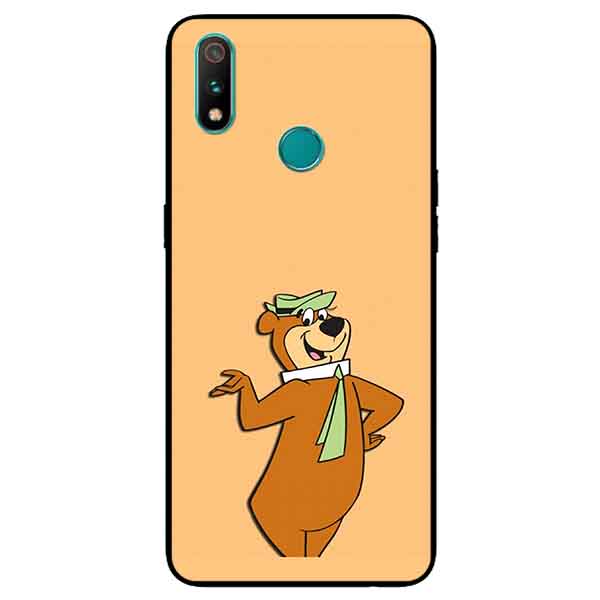 Ốp Lưng in cho Realme 3 Mẫu Chú Gấu Vui Nhộn - Hàng Chính Hãng