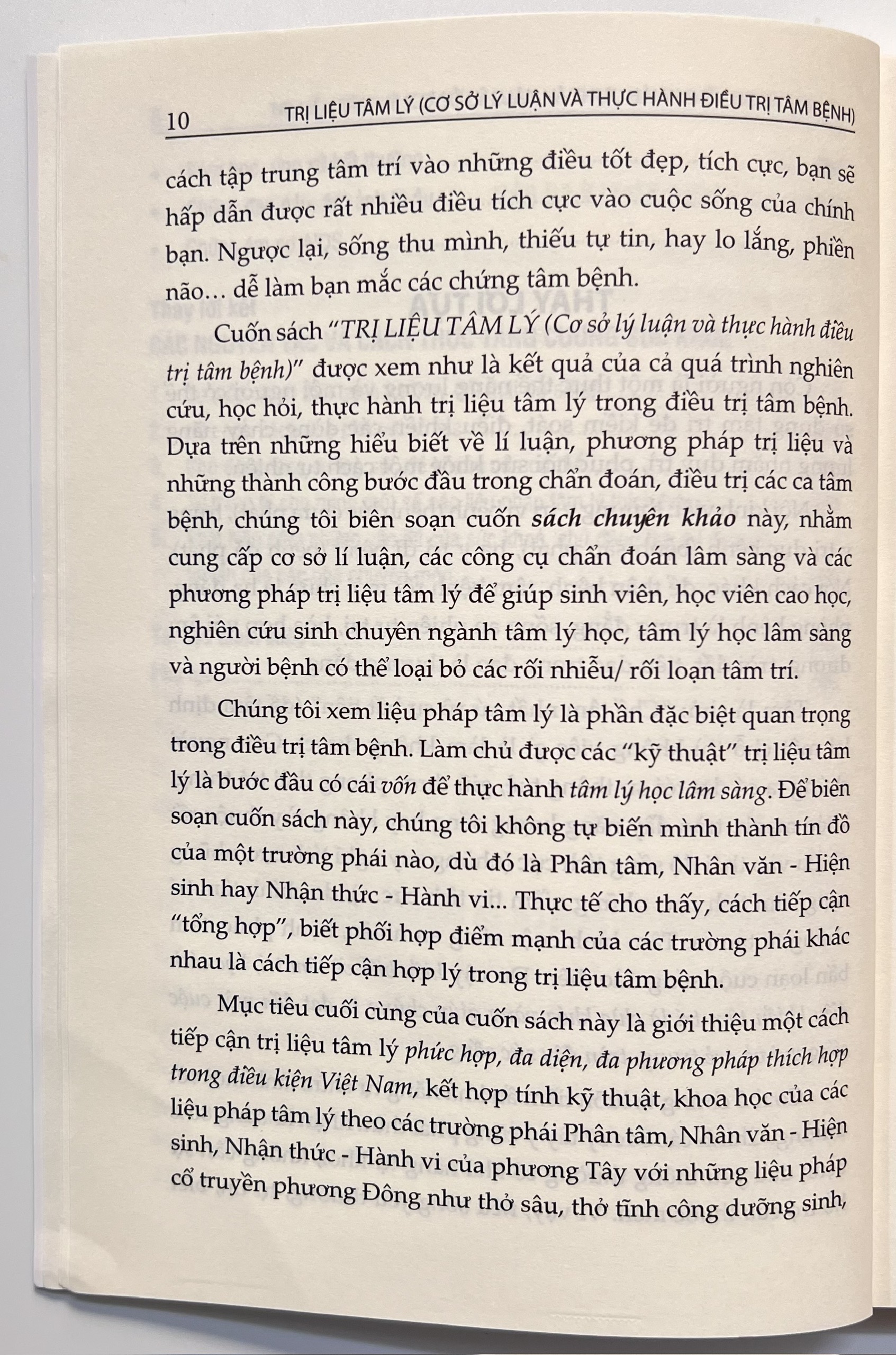 Sách - Trị Liệu Tâm Lý