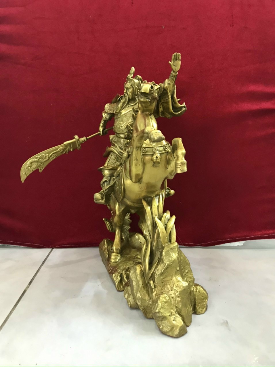 Decor trang trí - Quan công cưỡi ngựa