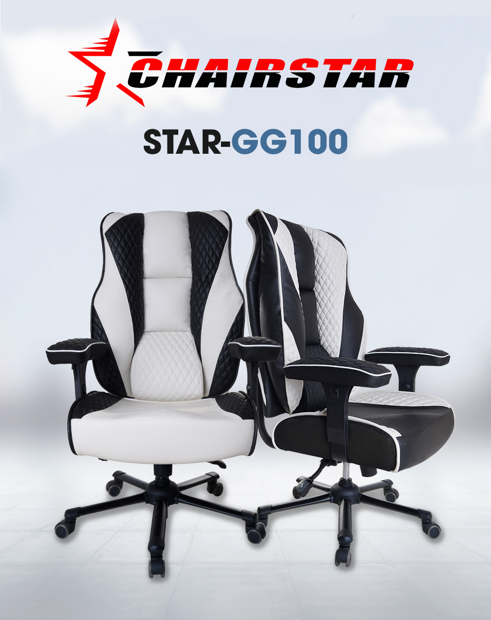Ghế Game, Ghế Giám đốc cao cấp GG100 Đen Trắng