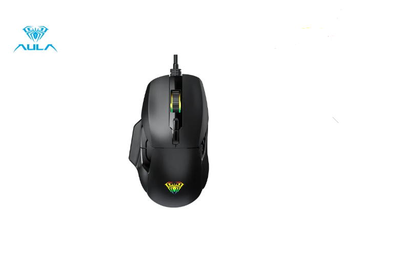 Chuột gaming có dây AULA F815 màu đen - Hàng chính hãng