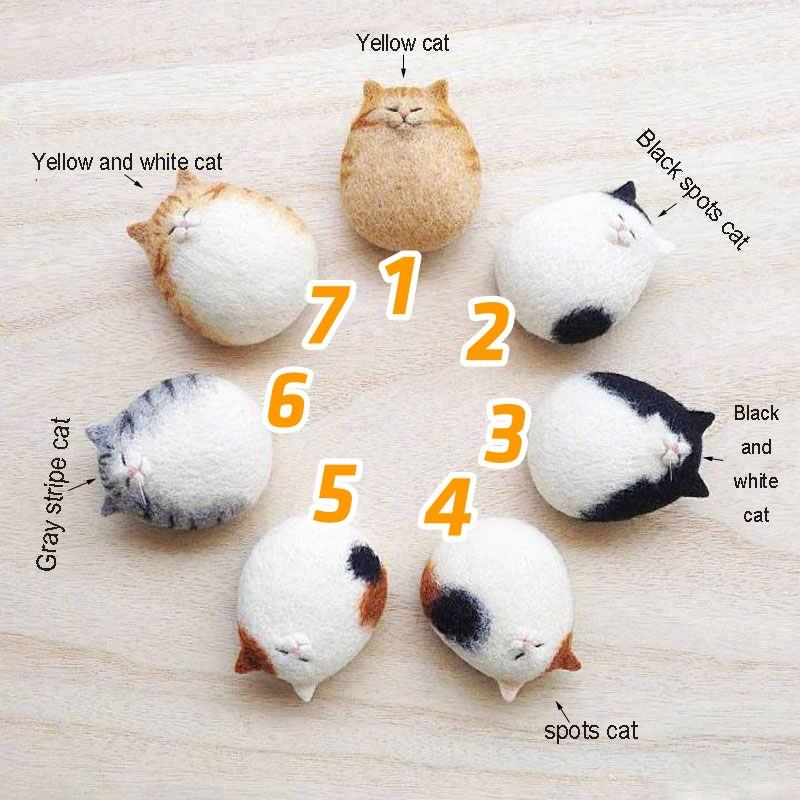 Bộ len chọc Mèo Đơn Giản Siêu Dễ và Rẻ - Mèo Méo Meo - Needle felting cắt - Quà tặng HandMade