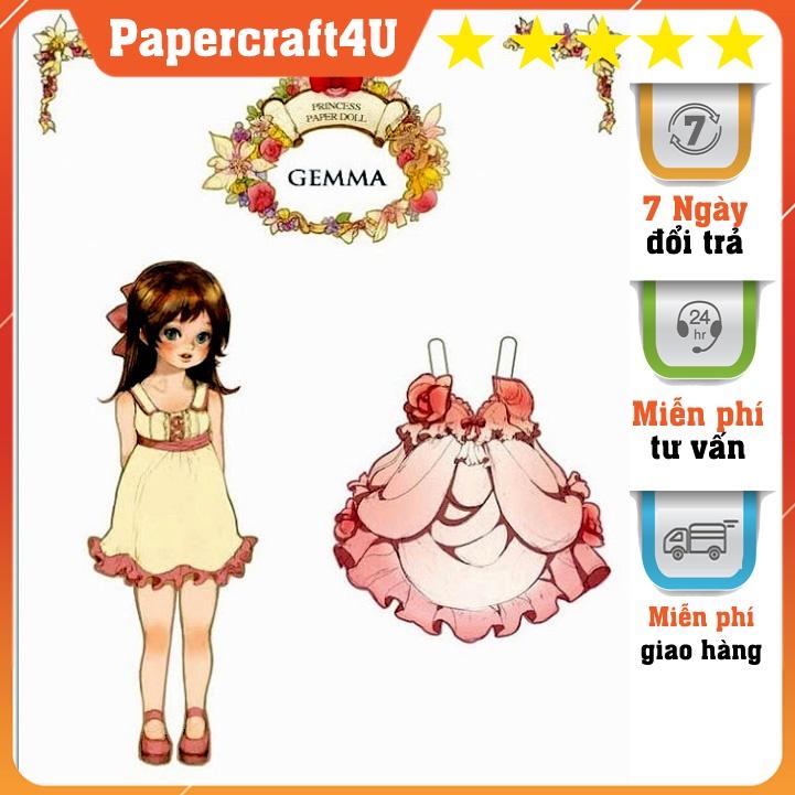 Đồ chơi cắt thủ công Búp bê giấy truyền thống BE001