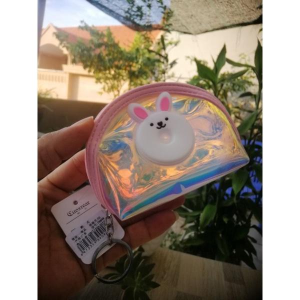 MÓC KHÓA BÓP. MÓC KHÓA VÍ HOLOGRAM DÁNG BẦU GẮN STICKER