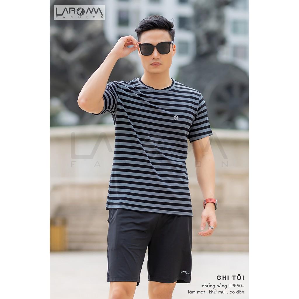 LAROMA Bộ thể thao nam sọc Laroma