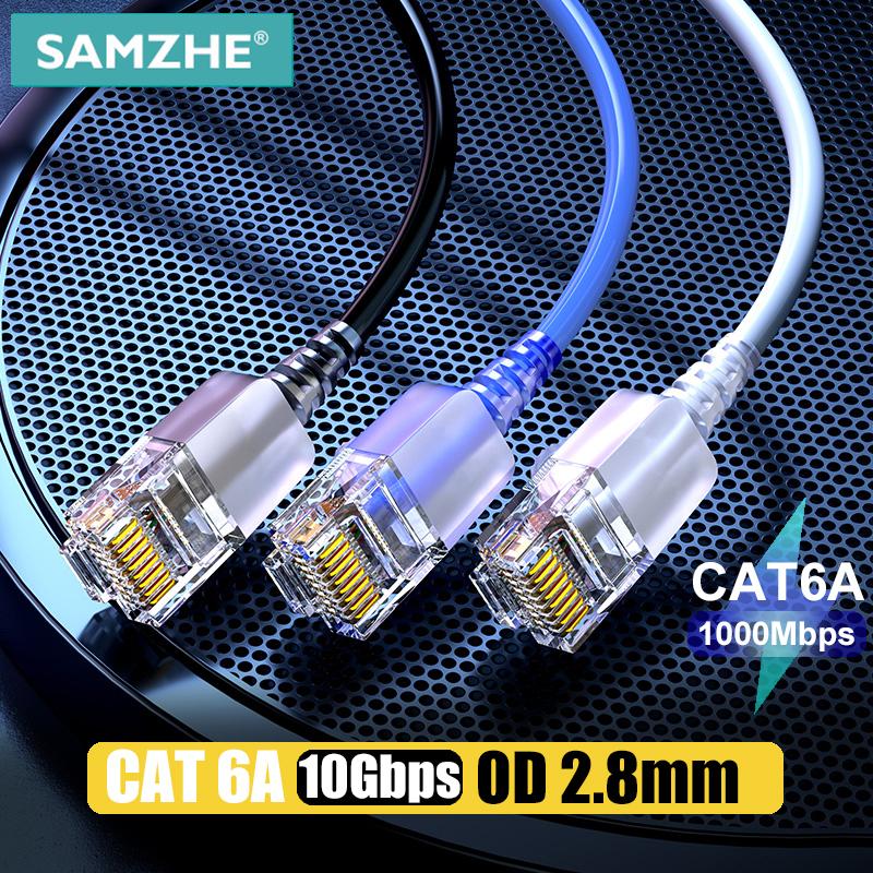 SAMZHE CAT6A Ethernet Cable Cat6 LAN Cáp UTP Cáp vá cho PS PC Modem Modem Bộ định tuyến Gigabit Cat 6 Cáp Ethernet