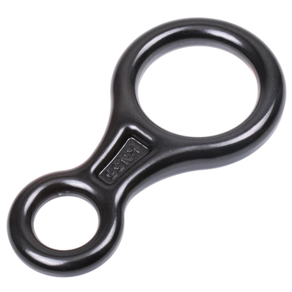 2pcs Safety Climbing Outdoor Rescue Figure 8 Belay Device Rappel Descender