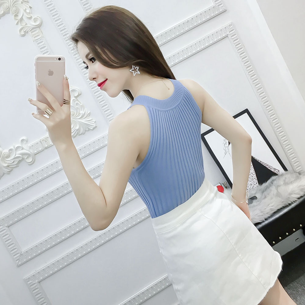 Áo len yếm nữ tính Mã: AK2374 - XANH