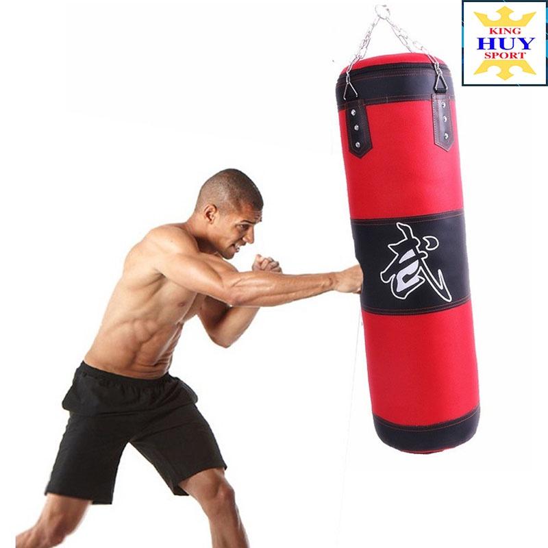 Vỏ bao cát đấm bốc boxing 4 lớp siêu bền, TẶNG: móc, xích, khóa, bao tay, cổ tay, chân Vải