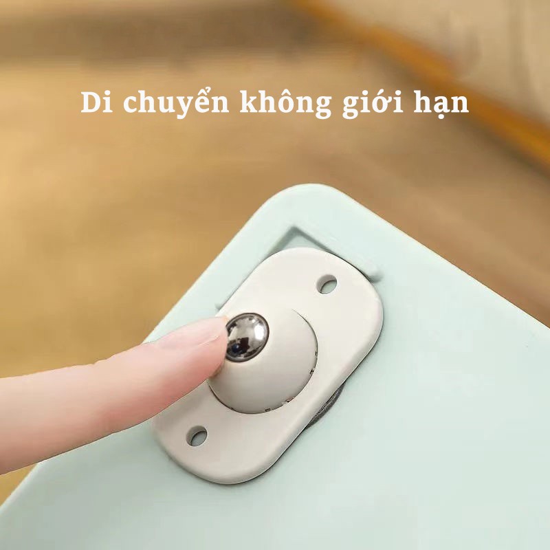 Bộ 4 bánh xe bi thép xoay 360đ di chuyển đồ vật thông minh