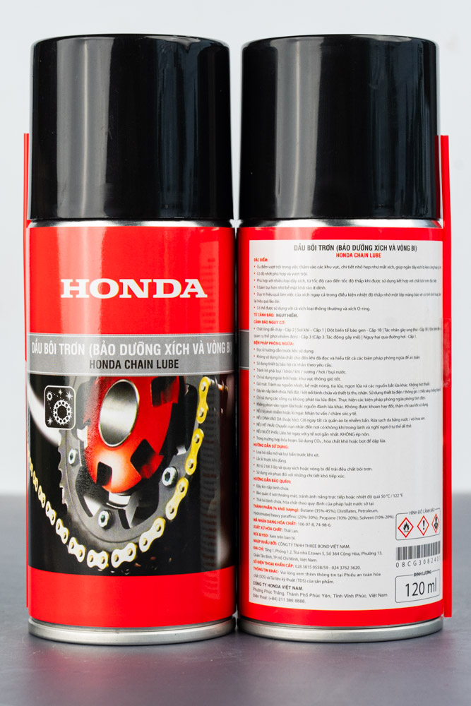 Dầu Làm Sạch Và Bôi Trơn Xích (Sên) Tải Honda Chai 400ml và 120ml - 08CG3075501
