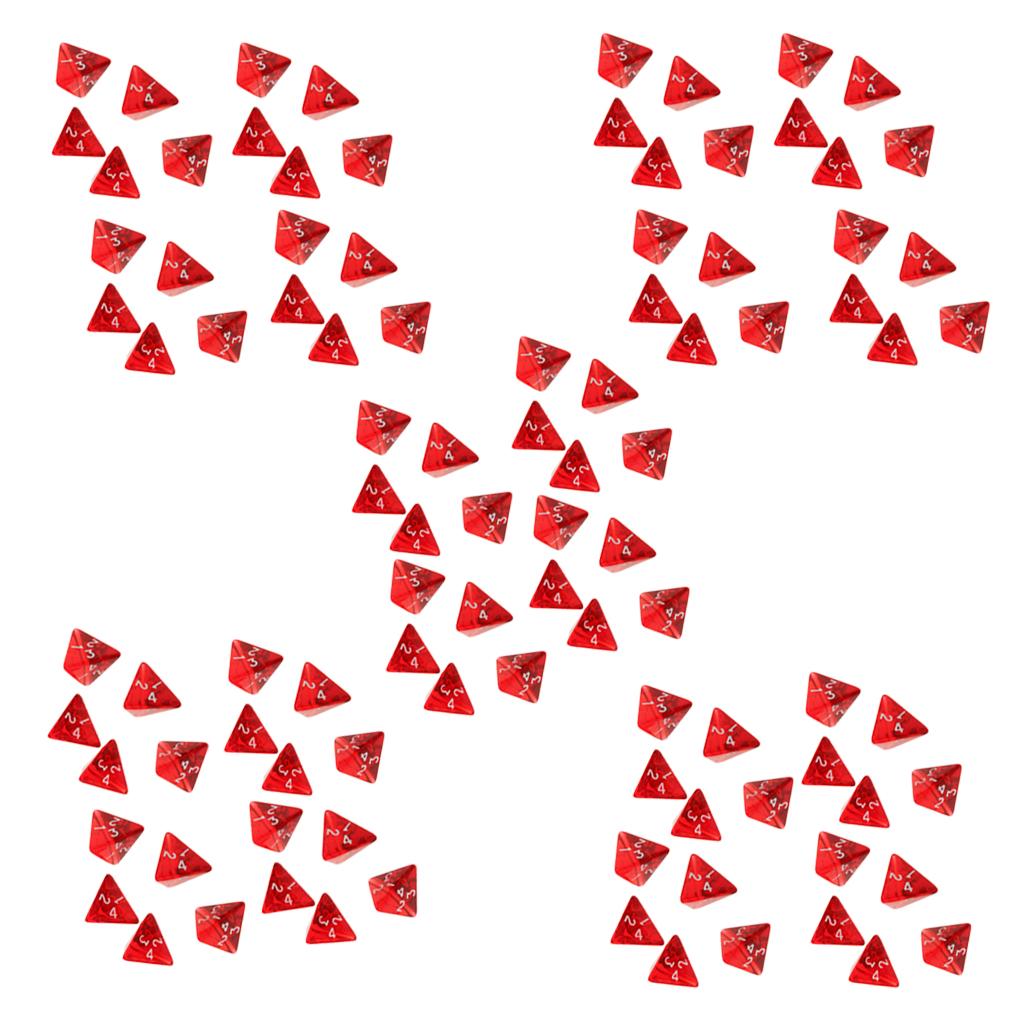 100 Viên Đá Quý Mặt Nhiều Hình Xúc Xắc Đa Diện Xúc Xắc D4 Cho D & D Trpg Trò Chơi