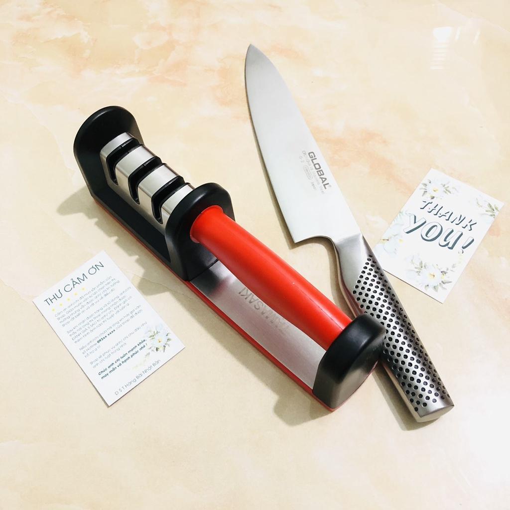 Dụng Cụ Mài Dao Kéo Cầm Tay 3 IN 1 Tamasaki X8 Cao Cấp, Máy Mài Dao Phủ Gốm Ceramic Nhanh Bén Công Nghệ Nhật Bản