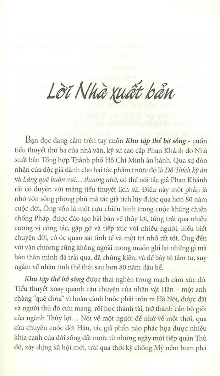 Khu Tập Thể Bờ Sông - Tập 1