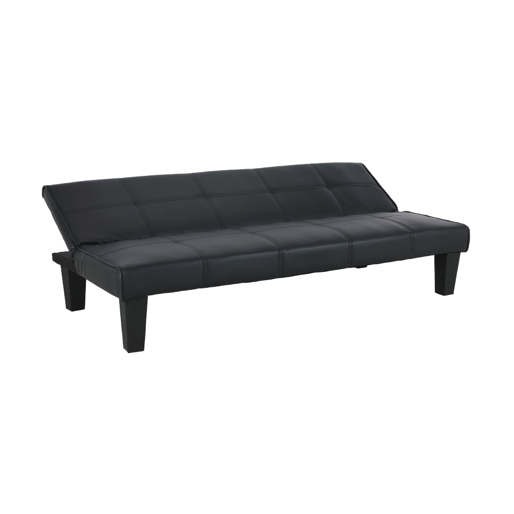 Ghế sofa giường đa năng DAY DREAM khung gỗ, đệm bọc da PVC cao cấp màu đen, tựa lưng ngả 3 cấp độ | Index Living Mall -  Phân phối độc quyền tại Việt Nam