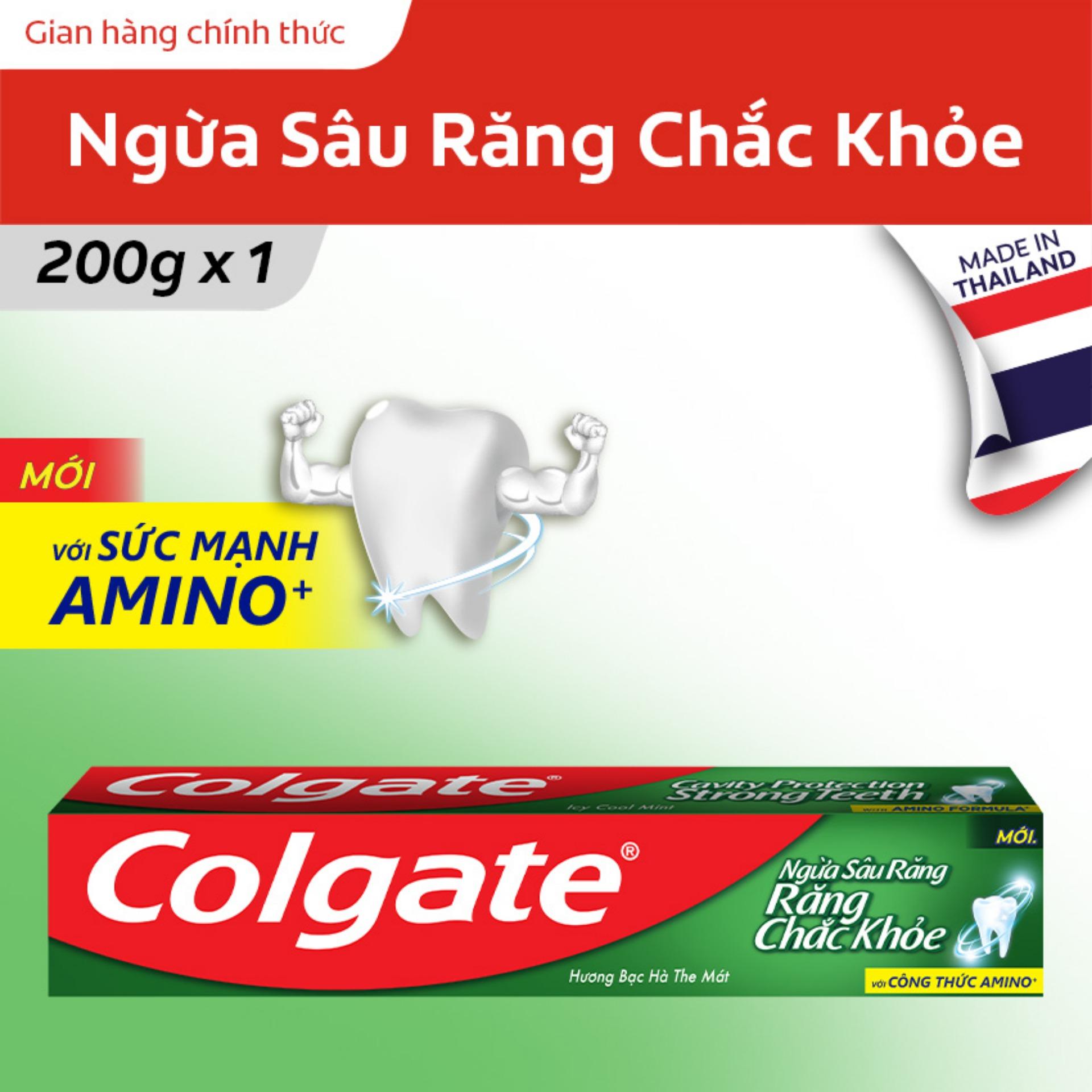 Kem đánh răng Colgate ngừa sâu răng răng chắc khỏe 200g Thái Lan