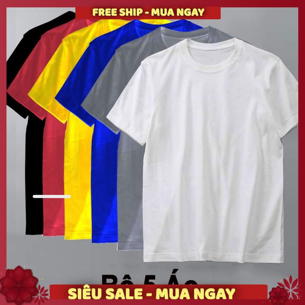  Áo thun trơn nam form rộng vải poly cotton cho mọi lứa tuổi NHIÊU MÀU SIÊU SALE