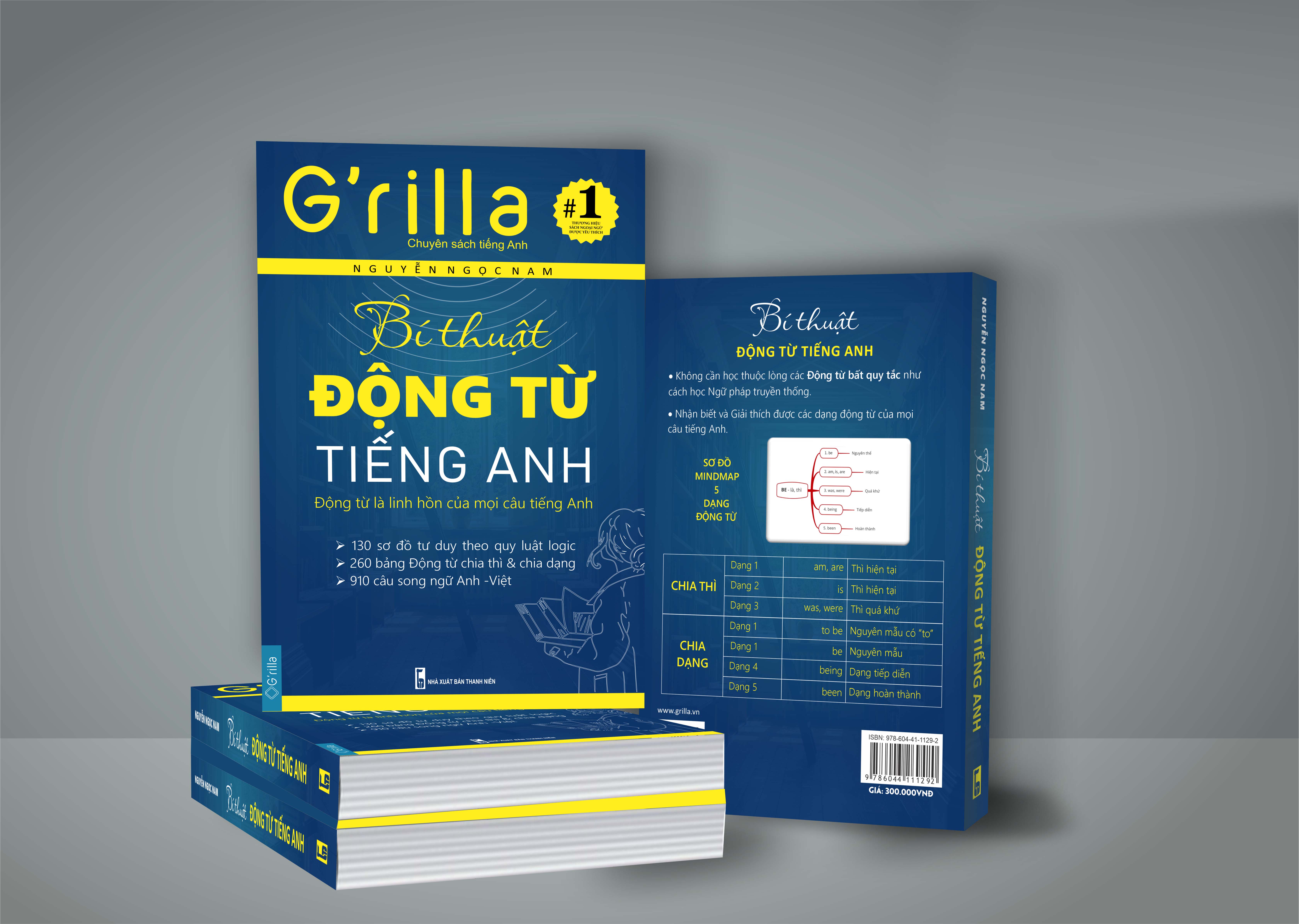 Sách - Bí thuật Động từ tiếng Anh GRILLA, kèm App học miễn phí