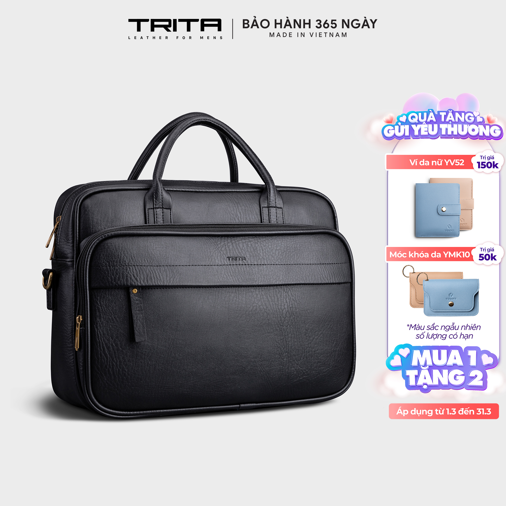 Cặp công sở Trita ( Thời trang nam - Cặp da TCA10 )