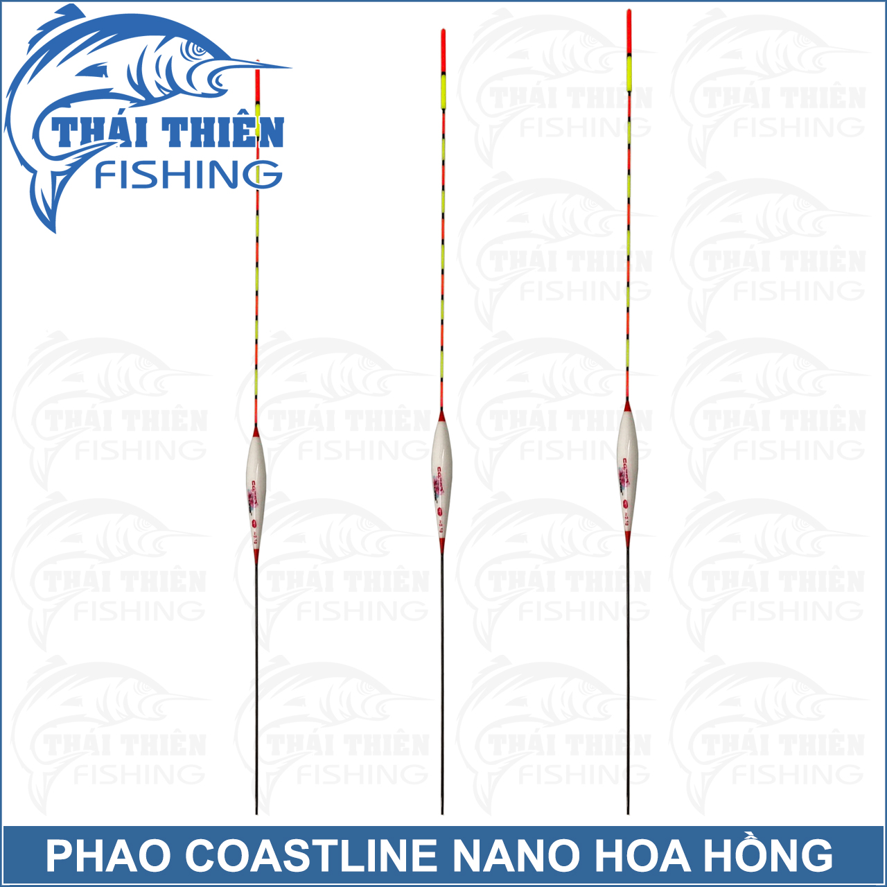 Combo 3 Quả Phao Câu Đài Coastline Nano Hoa Hồng Có Đài Phản Quang