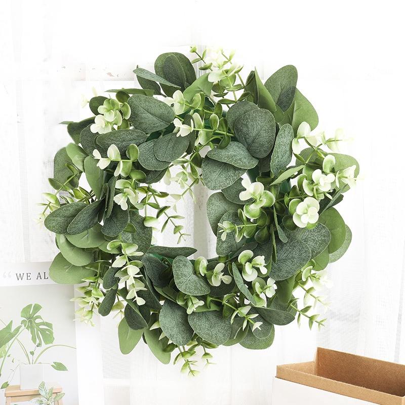 Vòng Hoa Khuynh Diệp Nhân Tạo Dùng Trang Trí Cửa Trước Cửa Ra Vào