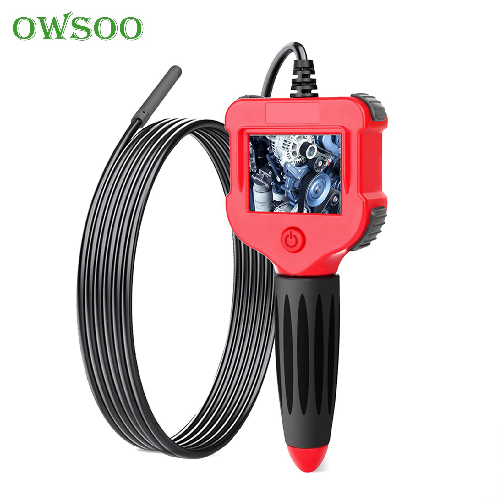 1MP 1/3/5M Industrial Endoscope 2.4 Inch Screen Inspection HD Handheld Endoscope Micro Inspection Video Camera for IOS, Android